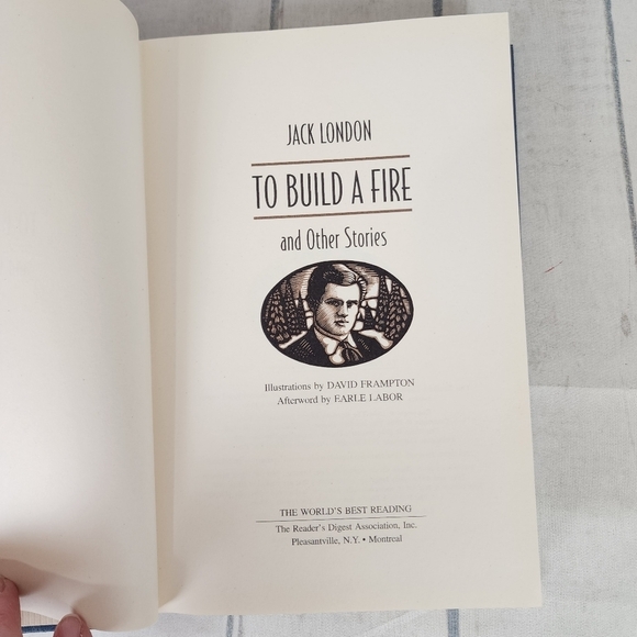 Vintage 90s Jack London To Build A Fire and Other Stories Hardcover - Picture 6 of 12